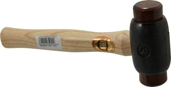 Value Collection - 3 Lb Head 1-3/4" Face Iron Soft Face Hammer - Wood Handle - Benchmark Tooling