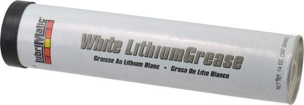 LubriMatic - 14 oz Cartridge Lithium General Purpose Grease - White, 290°F Max Temp, NLGIG 2, - Benchmark Tooling