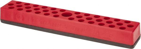 Value Collection - 37 Piece Capacity Magnetic Hex Bit Holder - 1/4" Drive, Red - Benchmark Tooling