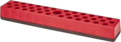 Value Collection - 37 Piece Capacity Magnetic Hex Bit Holder - 1/4" Drive, Red - Benchmark Tooling