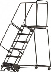 Ballymore - Rolling & Wall Mounted Ladders & Platforms Type: Rolling Warehouse Ladder Style: Rolling Safety Ladder - Benchmark Tooling