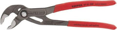 Knipex - 10" OAL, 2" Max Capacity, 25 Position Water Pump Tongue & Groove Pliers - Standard V-Jaws, Standard Head, Nonslip Plastic Handles - Benchmark Tooling