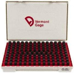 Vermont Gage - 125 Piece, 0.626-0.75 Inch Diameter Plug and Pin Gage Set - Minus 0.0002 Inch Tolerance, Class ZZ - Benchmark Tooling