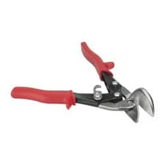 Wiss - 1-1/4" Length of Cut, Left Pattern Offset Aviation Snip - 9-1/4" OAL, Nonslip Textured Grip Handle, 18 AWG Steel Capacity - Benchmark Tooling