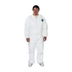 Dupont - Size 2XL Film Laminate General Purpose Coveralls - Zipper Closure - Benchmark Tooling