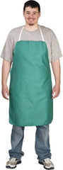 PRO-SAFE - 24 x 36" Flame Resistant/Retardant Bib Apron - Cotton, 10 oz Material, Green, 0 Pockets - Benchmark Tooling