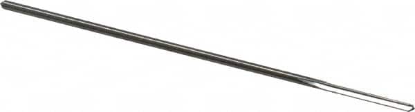 Alvord Polk - 1/16" High Speed Steel 4 Flute Chucking Reamer - Straight Flute, 0.0585" Straight Shank, 1/2" Flute Length, 2-1/2" OAL - Benchmark Tooling