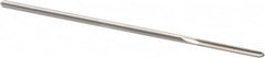 Alvord Polk - 3/32" High Speed Steel 4 Flute Chucking Reamer - Straight Flute, 0.088" Straight Shank, 3/4" Flute Length, 3" OAL - Benchmark Tooling