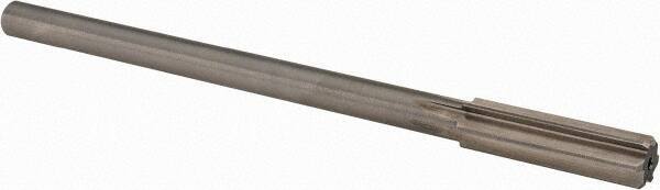 Alvord Polk - 15/32" High Speed Steel 6 Flute Chucking Reamer - Straight Flute, 0.373" Straight Shank, 1-3/4" Flute Length, 7" OAL - Benchmark Tooling