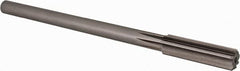 Alvord Polk - 35/64" High Speed Steel 8 Flute Chucking Reamer - Straight Flute, 0.4355" Straight Shank, 2" Flute Length, 8" OAL - Benchmark Tooling