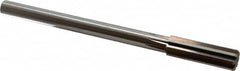 Alvord Polk - 51/64" High Speed Steel 8 Flute Chucking Reamer - Straight Flute, 5/8" Straight Shank, 2-1/2" Flute Length, 9-1/2" OAL - Benchmark Tooling