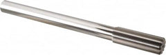 Alvord Polk - 57/64" High Speed Steel 10 Flute Chucking Reamer - Straight Flute, 3/4" Straight Shank, 2-5/8" Flute Length, 10" OAL - Benchmark Tooling