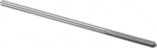 Alvord Polk - #19 High Speed Steel 6 Flute Chucking Reamer - Straight Flute, 0.1595" Straight Shank, 1-1/8" Flute Length, 4-1/2" OAL - Benchmark Tooling