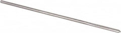 Alvord Polk - #53 High Speed Steel 4 Flute Chucking Reamer - Straight Flute, 0.0585" Straight Shank, 1/2" Flute Length, 2-1/2" OAL - Benchmark Tooling