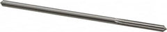 Alvord Polk - 3/16" High Speed Steel 6 Flute Chucking Reamer - Straight Flute, 0.1805" Straight Shank, 1-1/8" Flute Length, 4-1/2" OAL - Benchmark Tooling