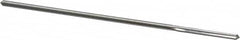 Alvord Polk - 2.5mm High Speed Steel 4 Flute Chucking Reamer - Straight Flute, 0.0928" Straight Shank, 7/8" Flute Length, 3-1/2" OAL - Benchmark Tooling