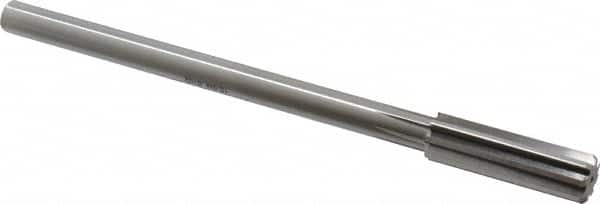 Alvord Polk - 15.5mm High Speed Steel 8 Flute Chucking Reamer - Straight Flute, 0.4355" Straight Shank, 2" Flute Length, 8" OAL - Benchmark Tooling