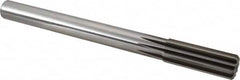 Alvord Polk - 25mm High Speed Steel 10 Flute Chucking Reamer - Straight Flute, 7/8" Straight Shank, 2-3/4" Flute Length, 10-1/2" OAL - Benchmark Tooling