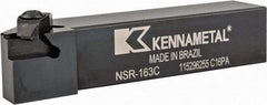 Kennametal - External Thread, Right Hand Cut, 25.4mm Shank Width x 25.4mm Shank Height Indexable Threading Toolholder - 127mm OAL, N.3R Insert Compatibility, NS Toolholder, Series Top Notch - Benchmark Tooling