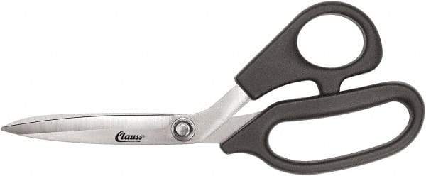 Clauss - 5" LOC, 8-1/2" OAL Stainless Steel Bent Shears - Plastic Offset Handle, For Paper, Fabric - Benchmark Tooling