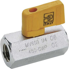 Parker - Ball Valves Type: Miniature Pipe Size (Inch): 1/4 - Benchmark Tooling