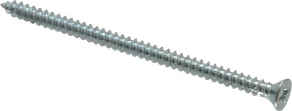 Value Collection - #8 Flat Head Phillips Sheet Metal Screw - Steel, 3" OAL, Grade 2 - Benchmark Tooling