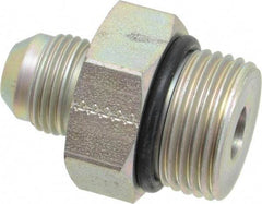 Eaton - 1/2" Tube OD, 37° Steel Flared Tube Straight Thread Connector - 3/4 ORB, Flared to Male SAE O-Ring Ends - Benchmark Tooling