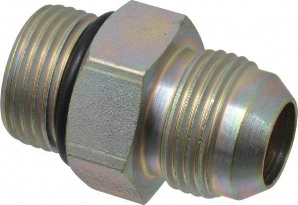 Eaton - 3/4" Tube OD, 37° Steel Flared Tube Straight Thread Connector - 3/4 ORB, Flared to Male SAE O-Ring Ends - Benchmark Tooling