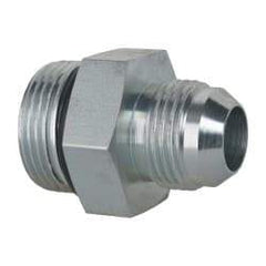 Eaton - 3/4" Tube OD, 37° Steel Flared Tube Straight Thread Connector - 1 ORB, Flared to Male SAE O-Ring Ends - Benchmark Tooling