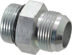 Eaton - 1" Tube OD, 37° Steel Flared Tube Straight Thread Connector - 1 ORB, Flared to Male SAE O-Ring Ends - Benchmark Tooling