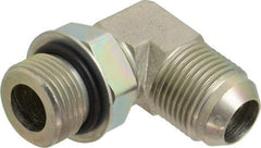 Eaton - 3/4" Tube OD, 37° Steel Flared Tube Straight Thread Elbow - 3/4 ORB, Flared to Male SAE O-Ring Ends - Benchmark Tooling