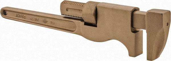 Ampco - 21" Aluminum Bronze Alloy Monkey Wrench - 4-1/8" Pipe Capacity - Benchmark Tooling