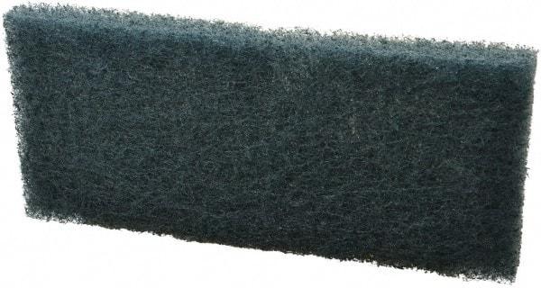 3M - 10" Long x 4-5/8" Wide x 1/2" Thick Scouring Pad - Medium-Duty, Blue - Benchmark Tooling