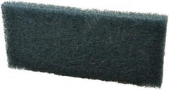 3M - 10" Long x 4-5/8" Wide x 1/2" Thick Scouring Pad - Medium-Duty, Blue - Benchmark Tooling