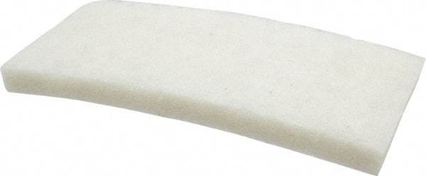 3M - 10" Long x 4-5/8" x 1" Thick Wide Cleansing Pad - Nonabrasive, Light-Duty, White - Benchmark Tooling