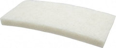 3M - 10" Long x 4-5/8" x 1" Thick Wide Cleansing Pad - Nonabrasive, Light-Duty, White - Benchmark Tooling