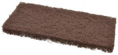 3M - 10" Long x 4-5/8" x 1" Thick Wide Scouring Pad - Heavy-Duty, Brown - Benchmark Tooling