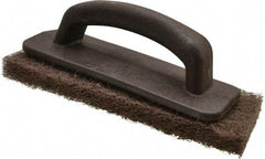 3M - 10" Long x 4.63" Wide x 1/2" Thick Hand Block with Cleansing Pad - Medium-Duty, Brown - Benchmark Tooling