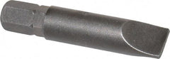 Apex - 5/16" x 0.05" Blade, 1/4" Drive Slotted Screwdriver Bit - 1-1/2" OAL, Insert Bit - Benchmark Tooling