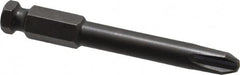 Apex - #4 Phillips Screwdriver Bit - 7/16" Hex Drive, 3-1/2" OAL - Benchmark Tooling