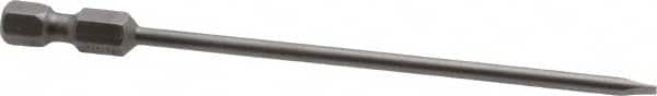 Apex - 0.122" Slotted Screwdriver Bit - 1/4" Hex Drive, 4" OAL - Benchmark Tooling