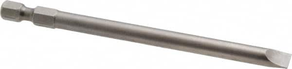 Apex - 1/4" Slotted Screwdriver Bit - 1/4" Hex Drive, 4" OAL - Benchmark Tooling