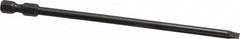 Apex - 0.187" Slotted Screwdriver Bit - 1/4" Hex Drive, 5" OAL - Benchmark Tooling