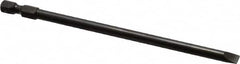 Apex - 0.215" Slotted Screwdriver Bit - 1/4" Hex Drive, 5" OAL - Benchmark Tooling