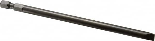 Apex - 1/4" Slotted Screwdriver Bit - 1/4" Hex Drive, 5" OAL - Benchmark Tooling