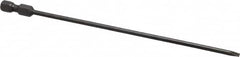 Apex - 0.122" Slotted Screwdriver Bit - 1/4" Hex Drive, 6" OAL - Benchmark Tooling