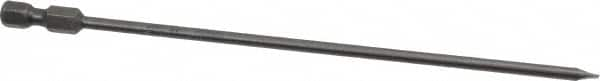 Apex - 0.134" Slotted Screwdriver Bit - 1/4" Hex Drive, 6" OAL - Benchmark Tooling