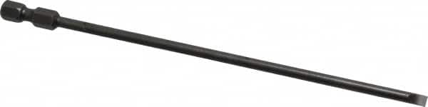 Apex - 0.154" Slotted Screwdriver Bit - 1/4" Hex Drive, 6" OAL - Benchmark Tooling