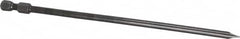 Apex - 0.187" Slotted Screwdriver Bit - 1/4" Hex Drive, 6" OAL - Benchmark Tooling