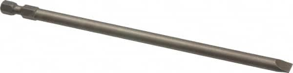 Apex - 1/4" Slotted Screwdriver Bit - 1/4" Hex Drive, 6" OAL - Benchmark Tooling